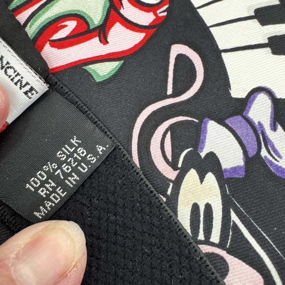 Goofy One-Man Band Tuxedo Cummerbund and Bowtie Set Pure Silk Disney Vintage USA - Picture 9 of 13